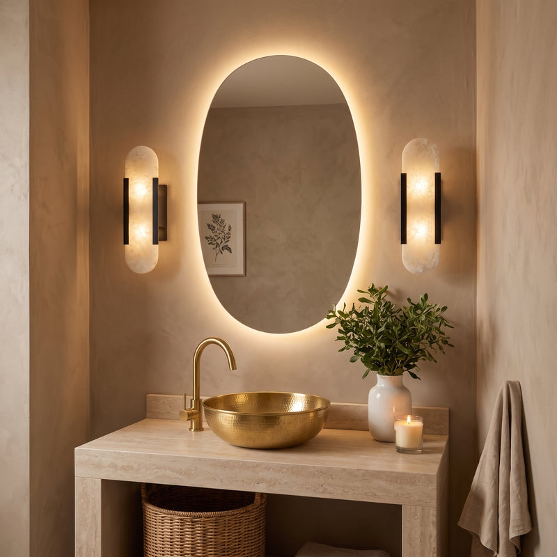 Applique Murale Aurora - Marbre Naturel, LED, Style Moderne