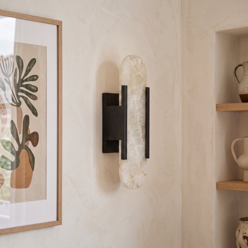 Applique Murale Aurora - Marbre Naturel, LED, Style Moderne
