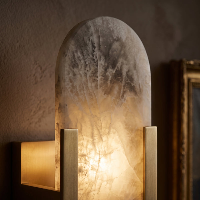 Applique Murale Aurora - Marbre Naturel, LED, Style Moderne