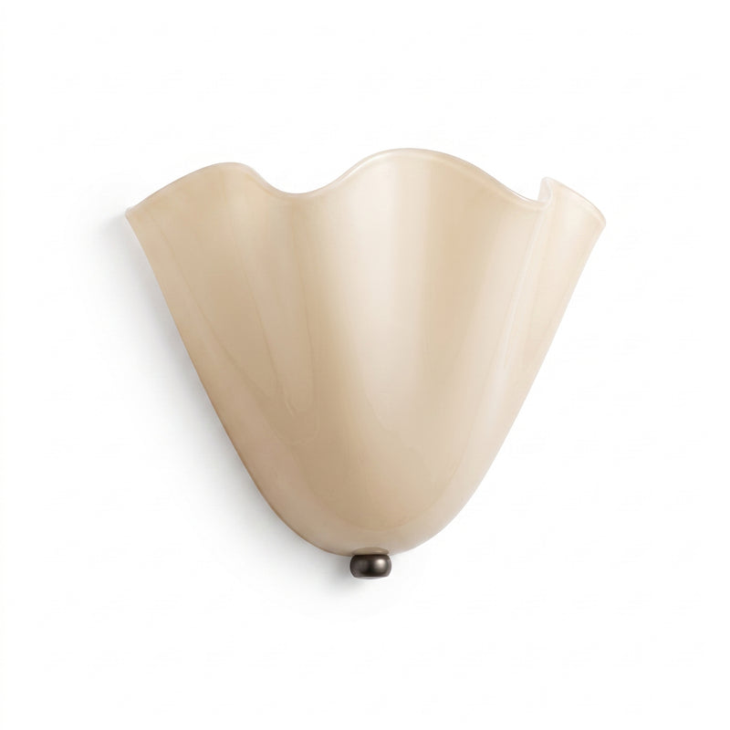 Applique Murale Lexi - Verre Coquille, Style Rétro Français, LED