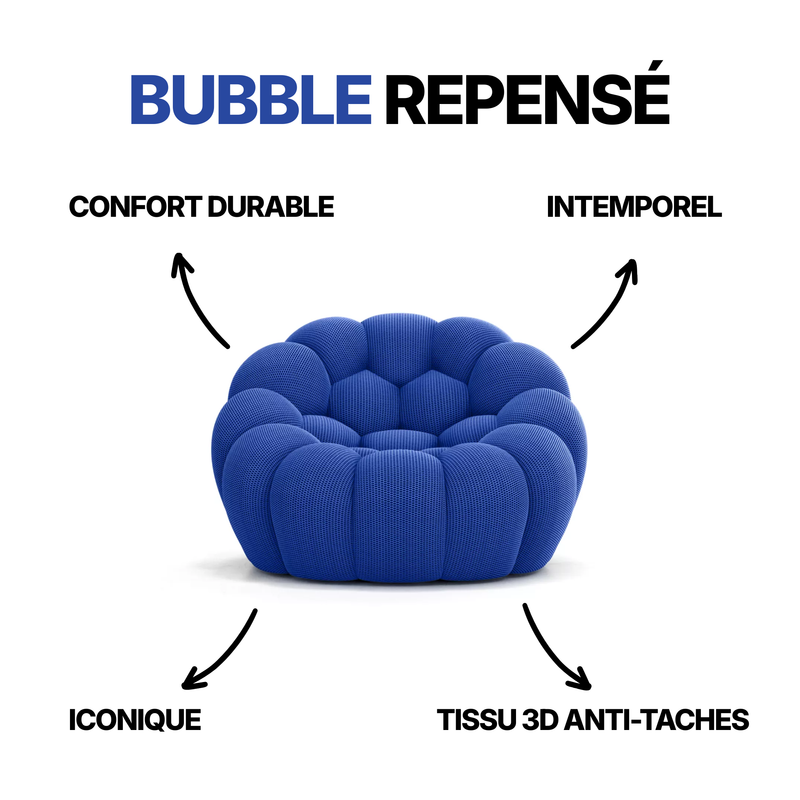 Lund Mini - Fauteuil Bubble Compressé Corde