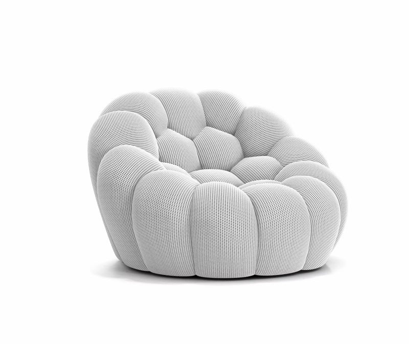 Lund Mini - Fauteuil Bubble Compressé Blanc