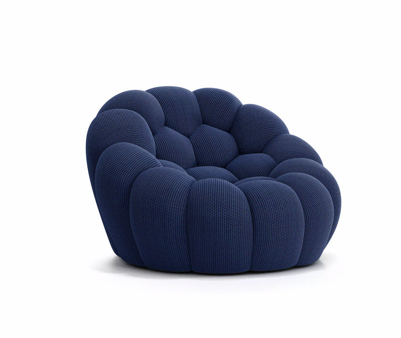 Lund Mini - Fauteuil Bubble Compressé Bleu Nuit