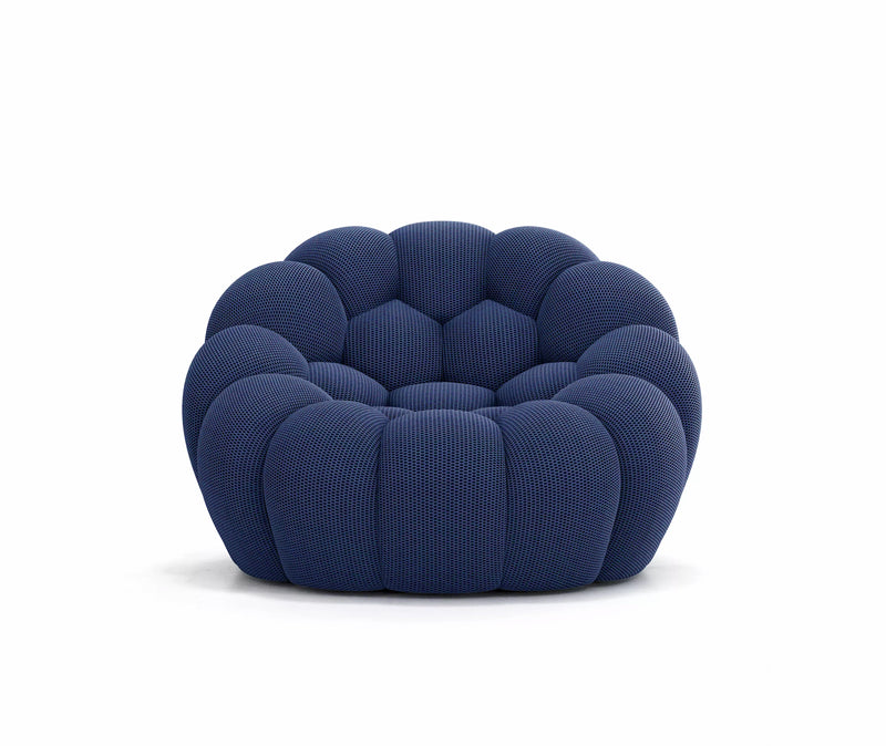 Lund Mini - Fauteuil Bubble Compressé Bleu Nuit