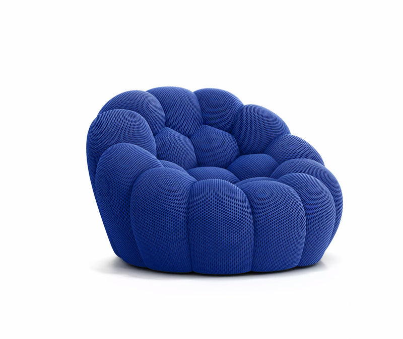 Lund Mini - Fauteuil Bubble Compressé Bleu Cobalt