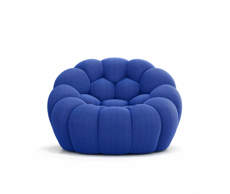 Lund Mini - Fauteuil Bubble Compressé Bleu Cobalt