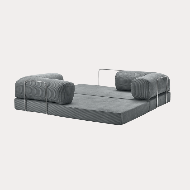 MALMO Canapé-Lit 2 places Gris Anthracite